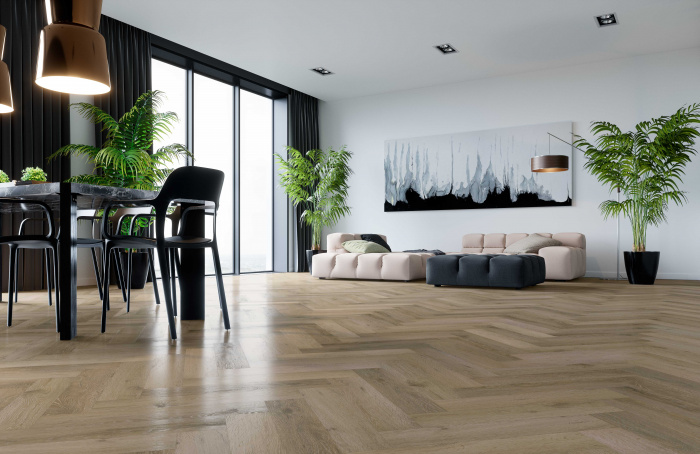 Кварцевый ламинат Fargo Parquet - Дуб Парижский дождь 33-61W935